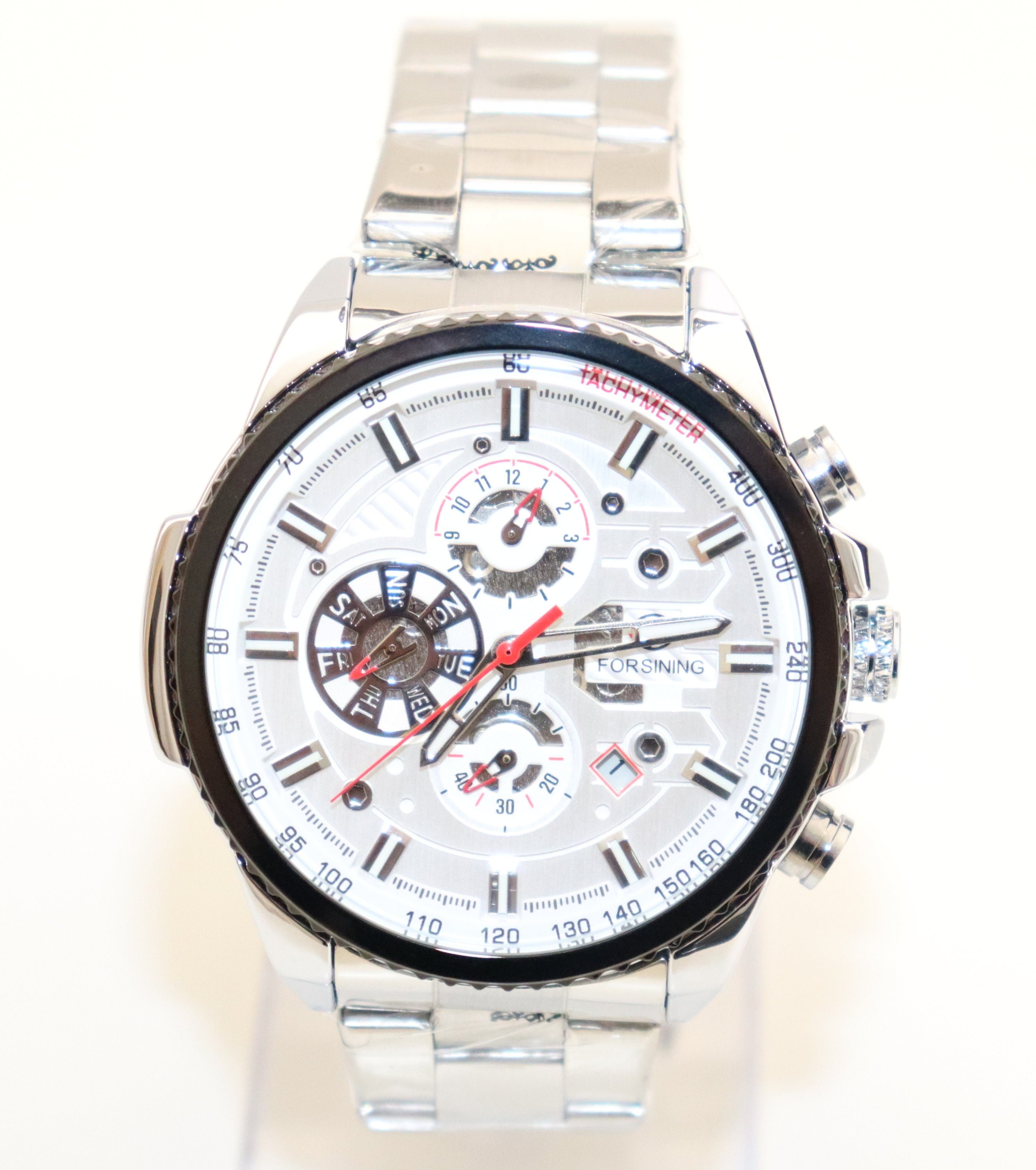 Rötting Design Automatikuhr Automatikuhr silberfarbenes Ziffernblatt+Armban günstig online kaufen