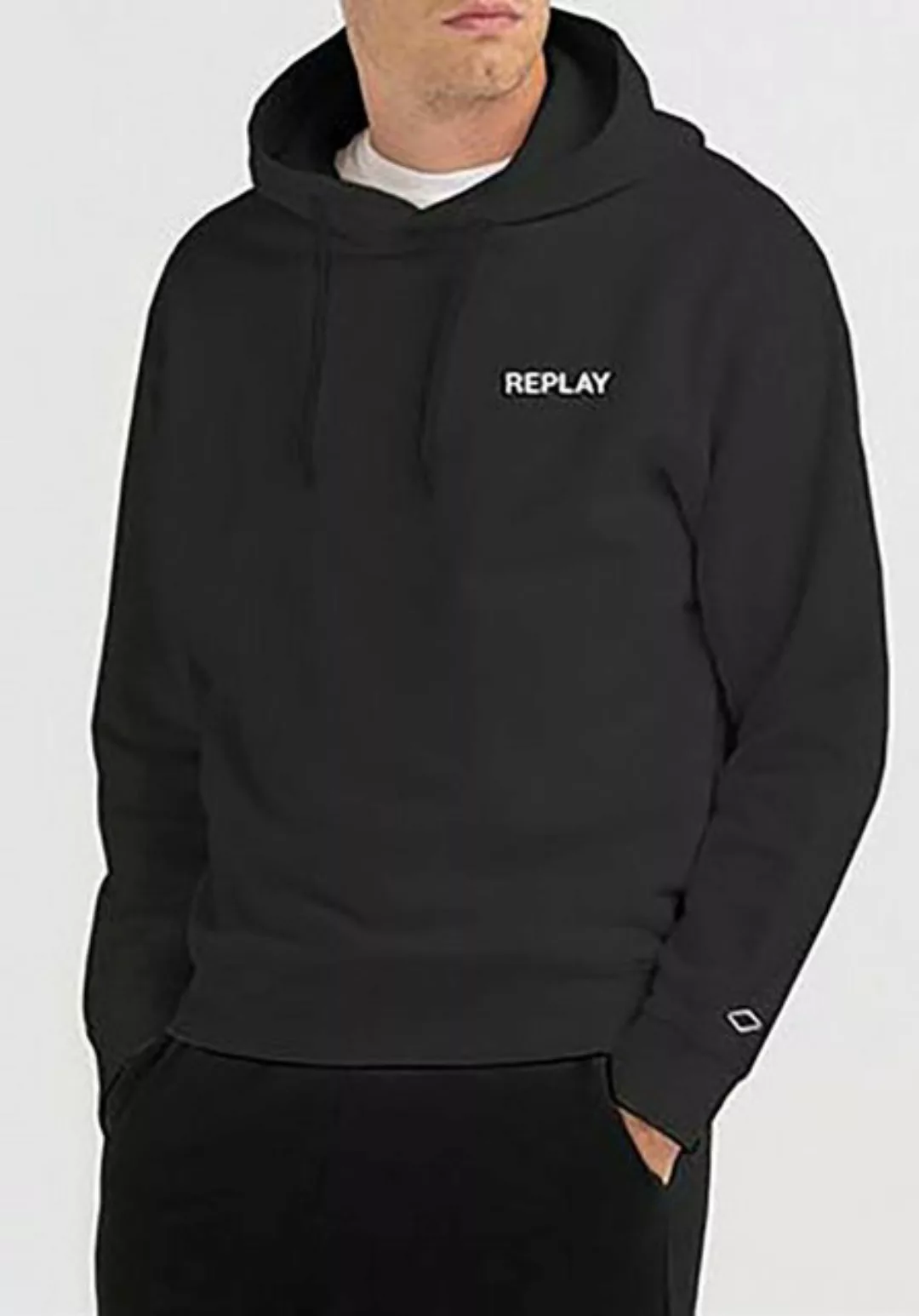 Replay Hoodie aus Baumwolle günstig online kaufen