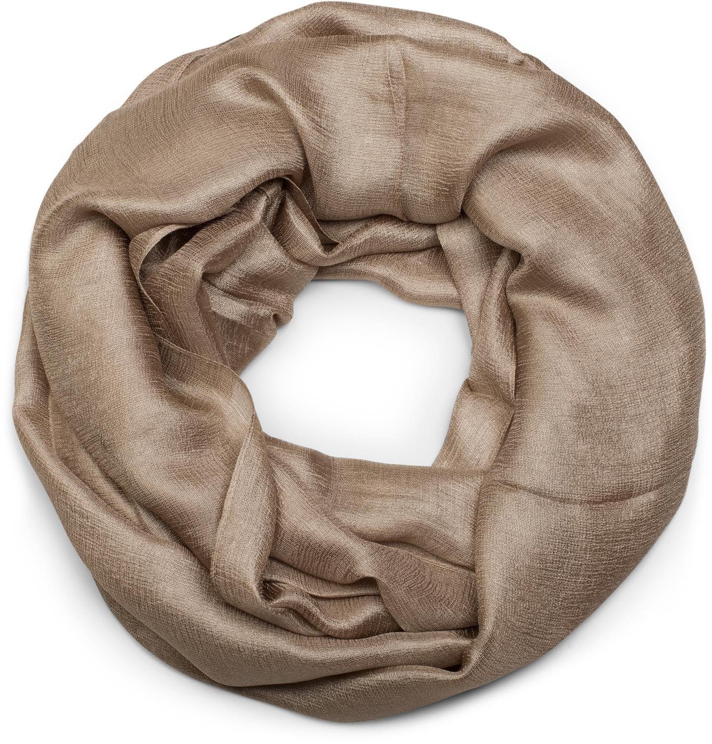 styleBREAKER Loop Seidiger Einfarbiger Loop, (1-St) günstig online kaufen