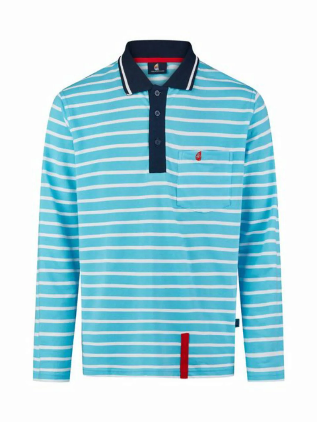 Wind sportswear Longsweatshirt Herren Larmarm Shirt mit Knopfleiste (1-tlg) günstig online kaufen