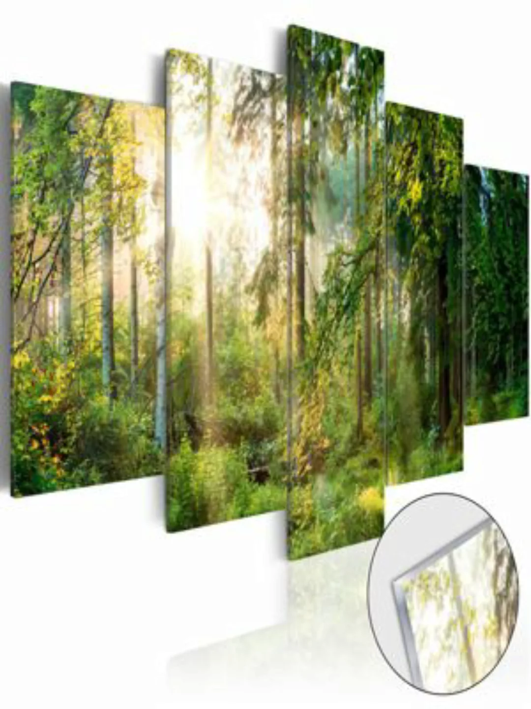 artgeist Acrylglasbild Green Sanctuary [Glass] mehrfarbig Gr. 200 x 100 günstig online kaufen