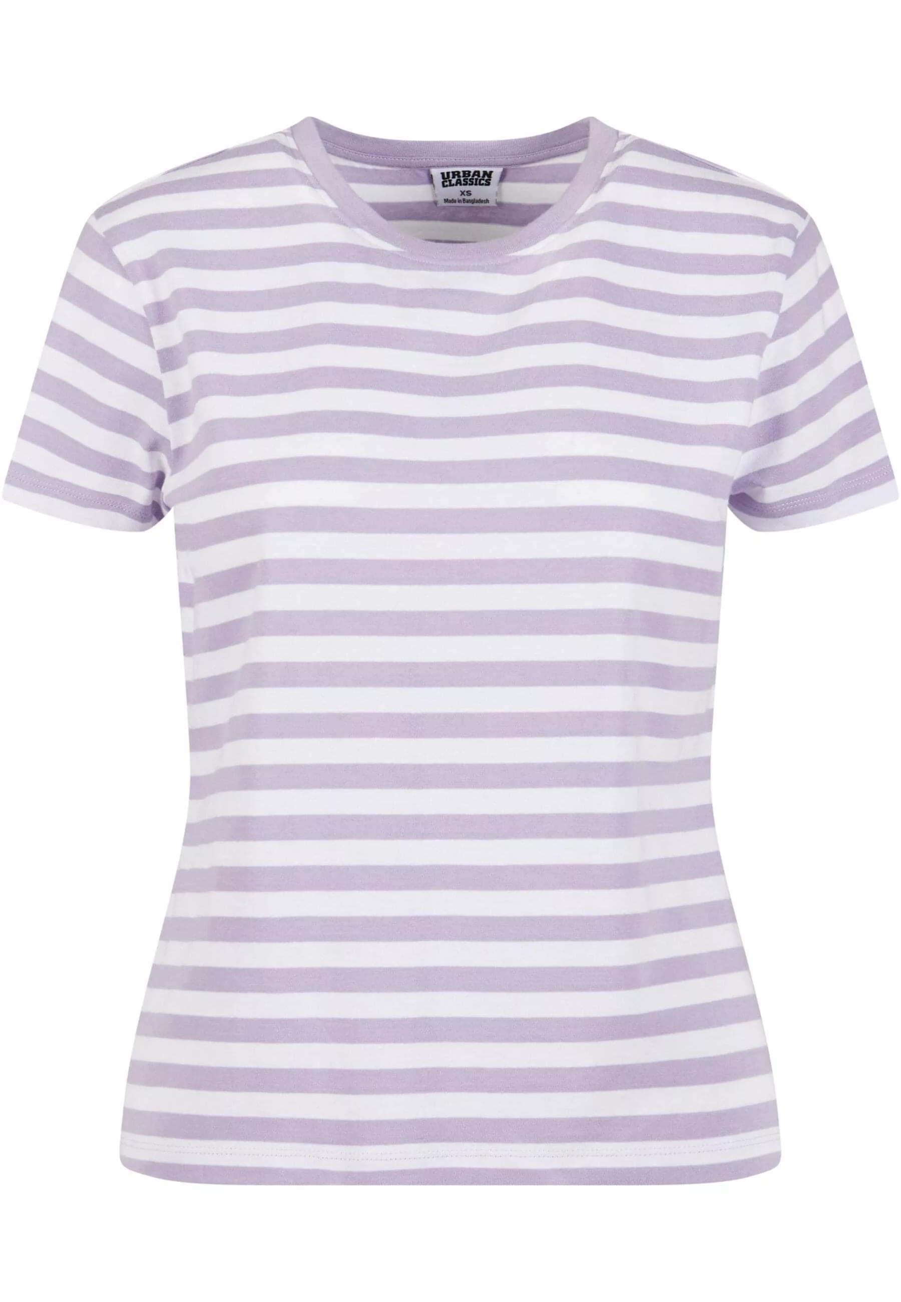 URBAN CLASSICS T-Shirt "Urban Classics Damen Ladies Regular Striped Tee" günstig online kaufen