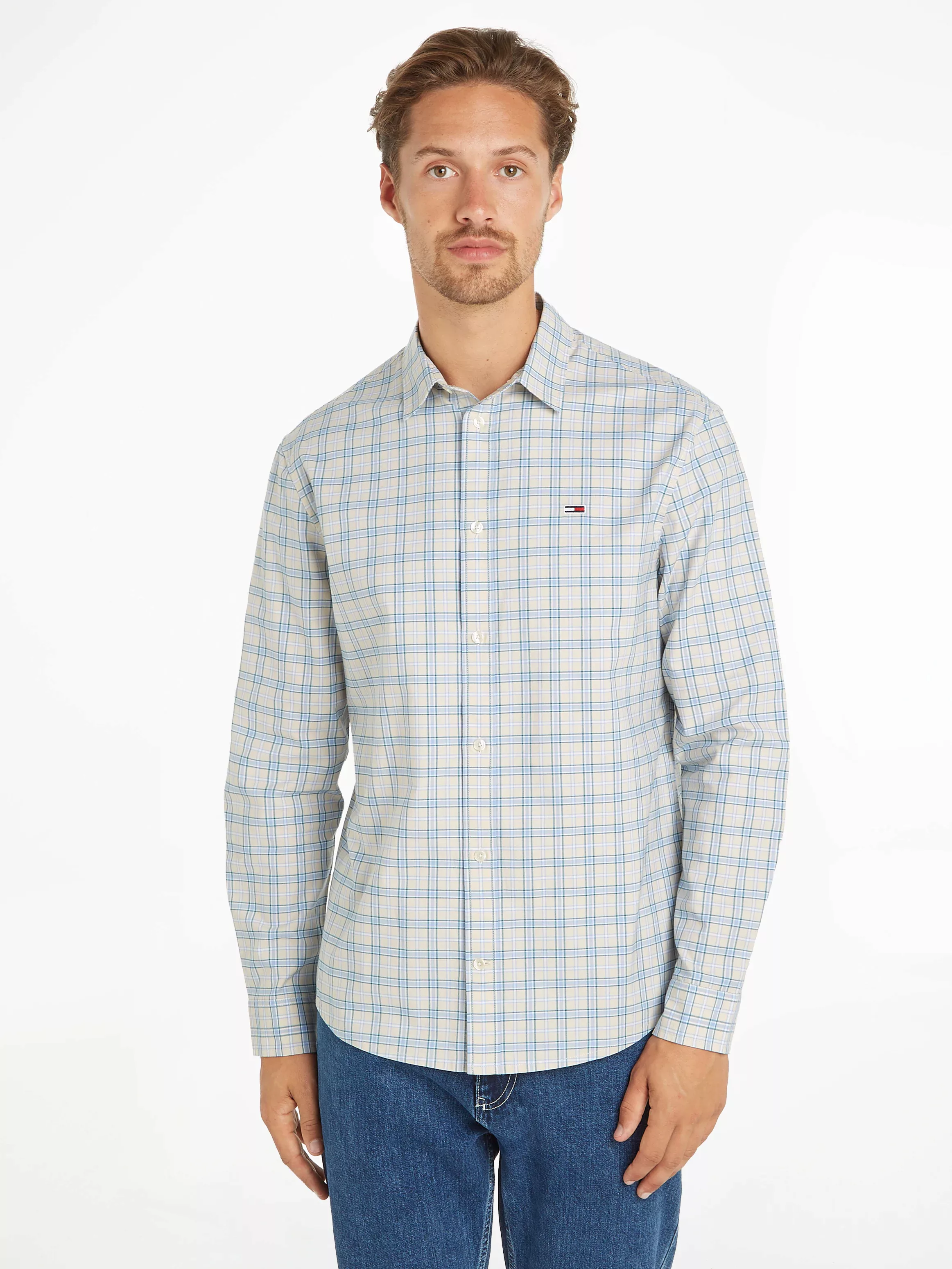 Tommy Jeans Langarmhemd TJM REG OXFORD CHECK SHIRT günstig online kaufen