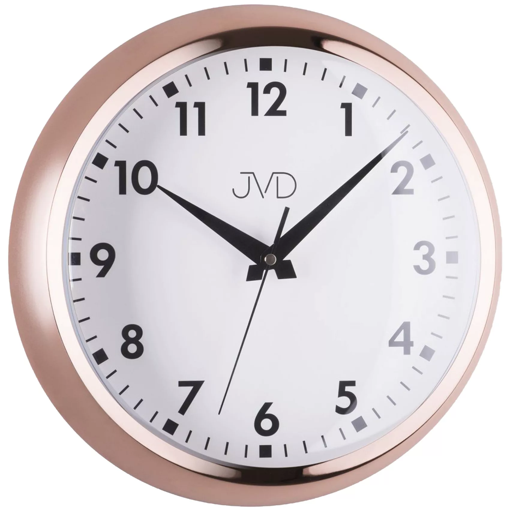 Jvd Ht077.1 Wanduhr Quarz Analog Roségold Farben Retro Design Rund Mit Glas günstig online kaufen