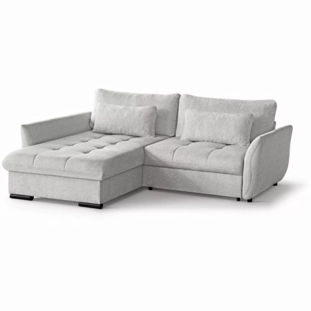 Beautysofa Ecksofa Caro, 240 cm Corner Sofa, stilvoll Wohnzimmerecke, mit R günstig online kaufen