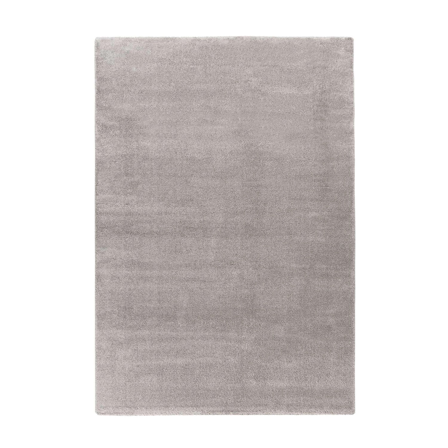 MeGusta Kurzflor Teppich Uni Klassisch Grau 160x230 cm Marcela günstig online kaufen