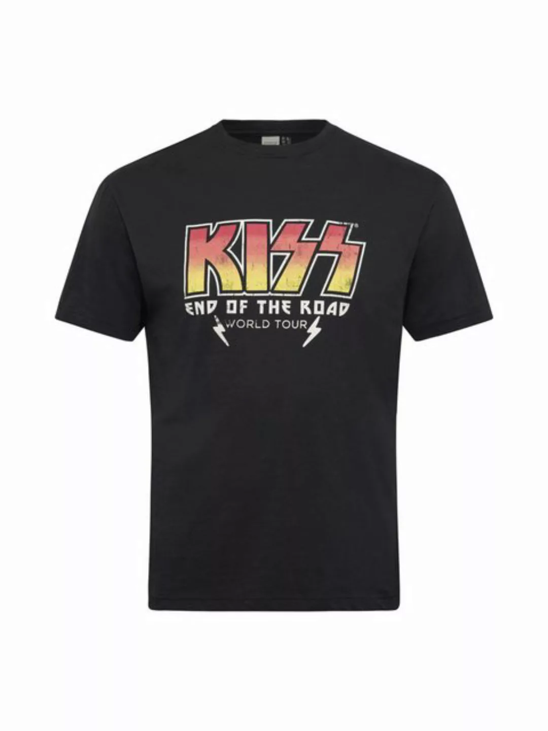 north 56 4 Print-Shirt Kiss T-Shirt von North 56Denim in Übergrößen, schwar günstig online kaufen