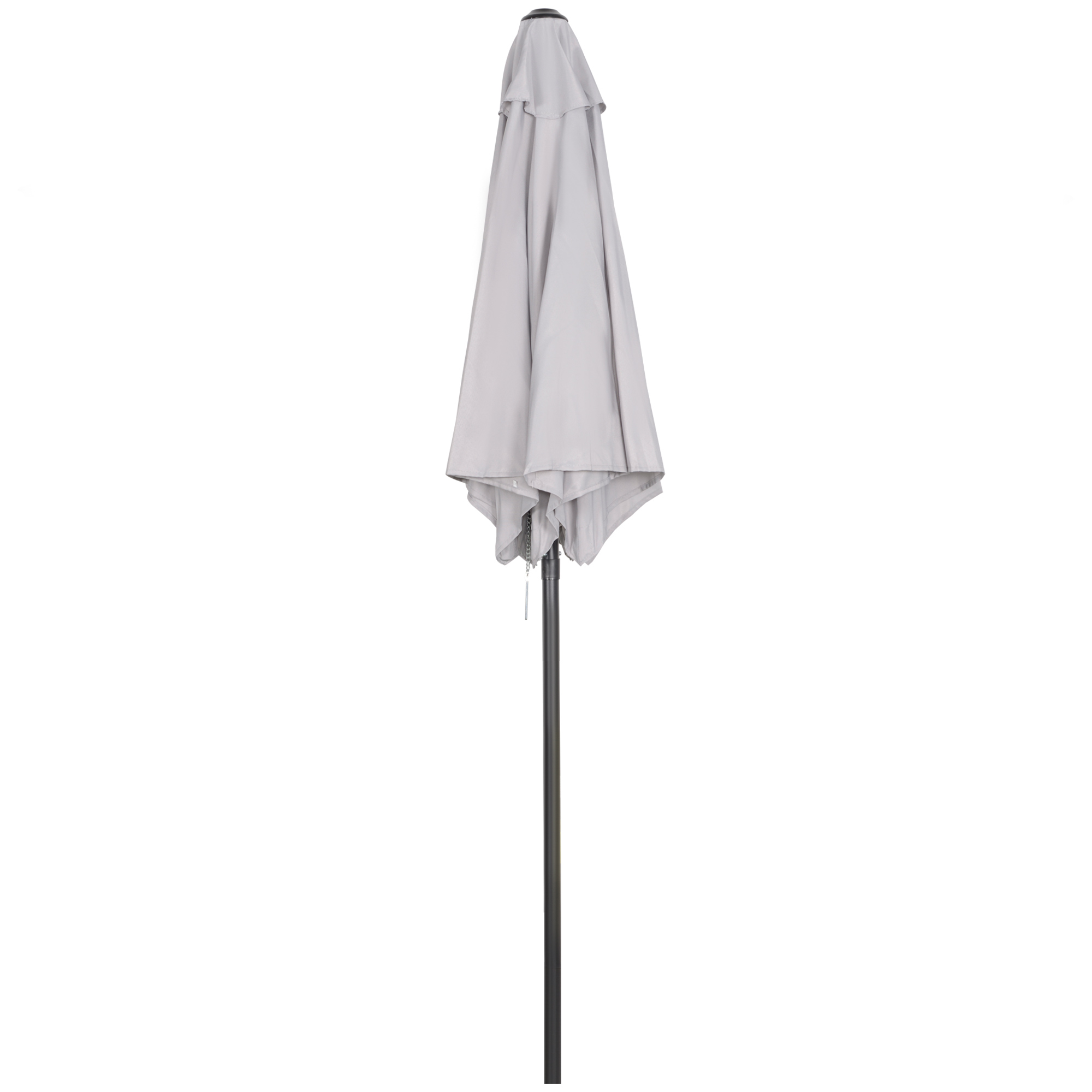 Outsunny Gartenregenschirm 2x2 m mit Luftauslass, Außenschirm mit 6 Alumini günstig online kaufen