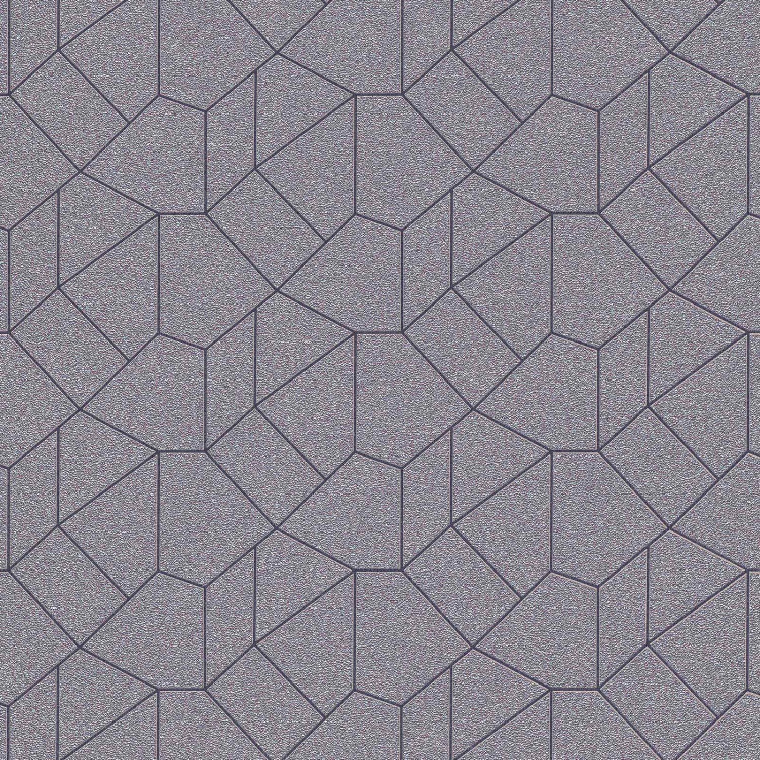 Bricoflor Geometrische Vliestapete mit Silber Metallic Effekt Moderne Tapet günstig online kaufen