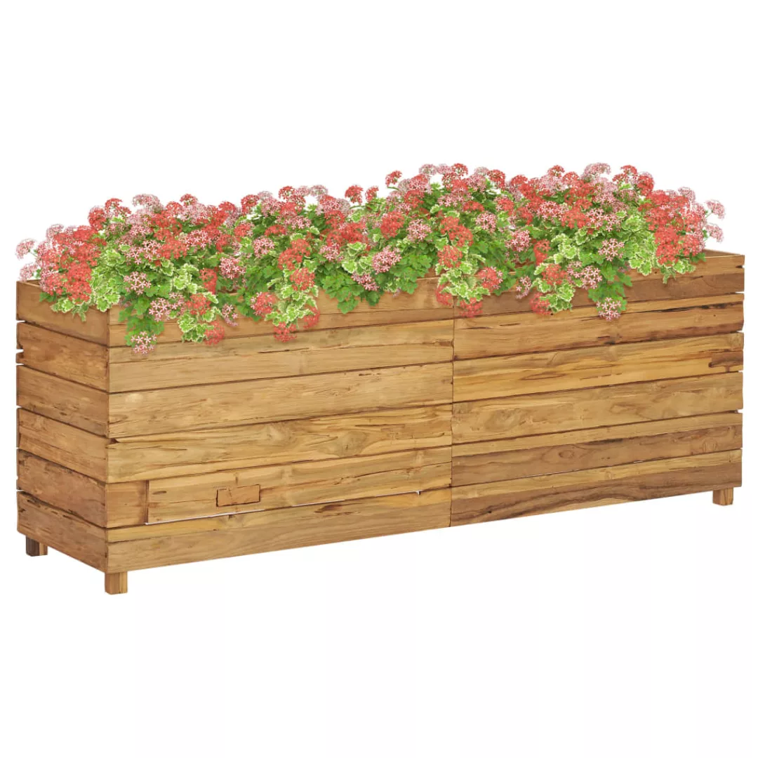 Hochbeet 150x40x55 Cm Teak Altholz Und Stahl günstig online kaufen