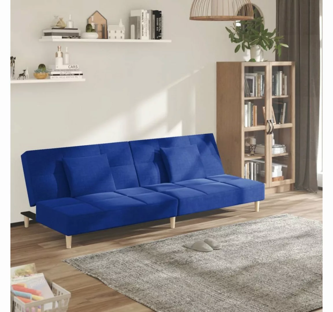 vidaXL Sofa Schlafsofa 2 Sitzer Sofa mit Schlaffunktion mit 2 Kissen, ohne günstig online kaufen