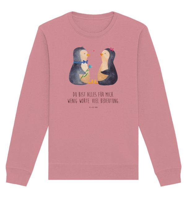 Mr. & Mrs. Panda Longpullover Größe M Pinguin Pärchen - Canyon Pink - Gesch günstig online kaufen