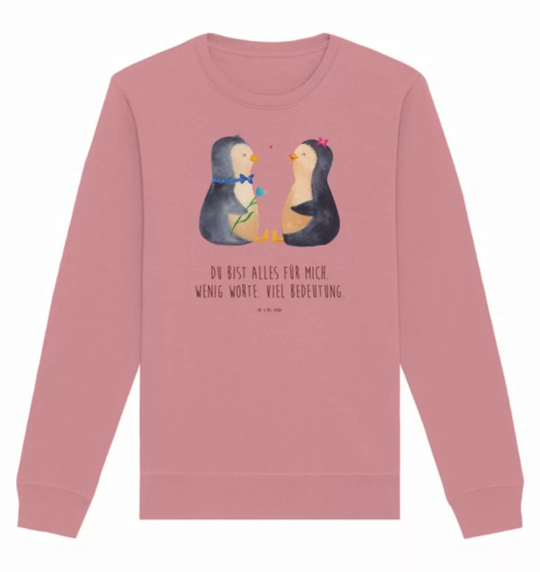 Mr. & Mrs. Panda Longpullover Größe L Pinguin Pärchen - Canyon Pink - Gesch günstig online kaufen