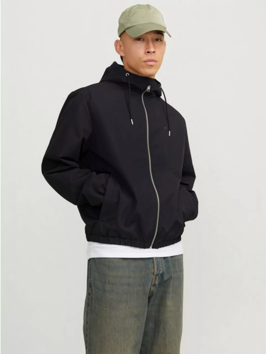 Jack & Jones Blouson JJELEGACY LIGHT JACKET HOOD NOOS mit Logo Schriftzug günstig online kaufen