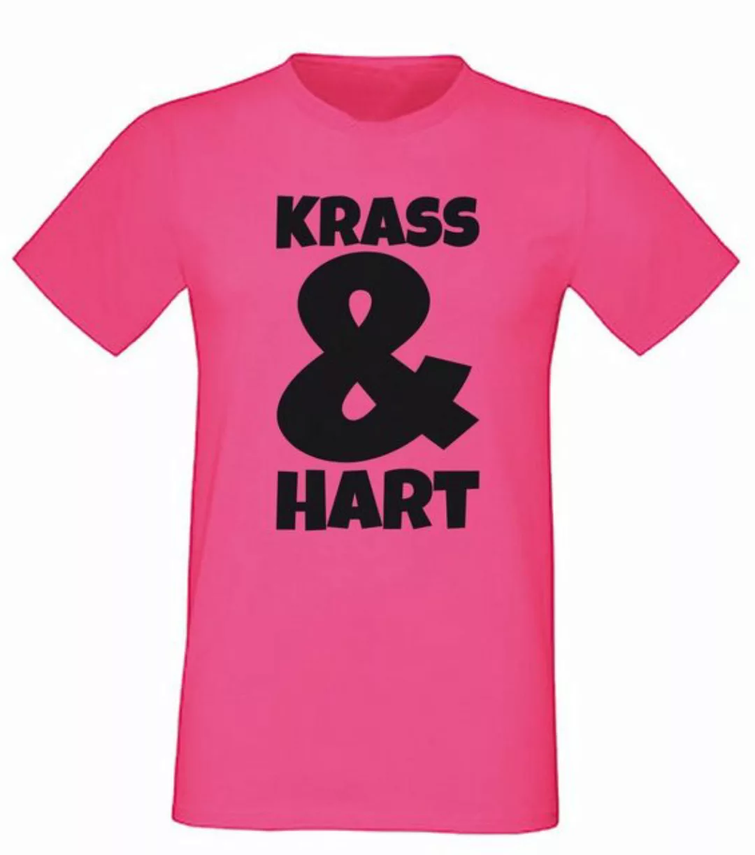 G-graphics T-Shirt Krass & Hart Herren T-Shirt, Pink-Black-Men-Edition, mit günstig online kaufen