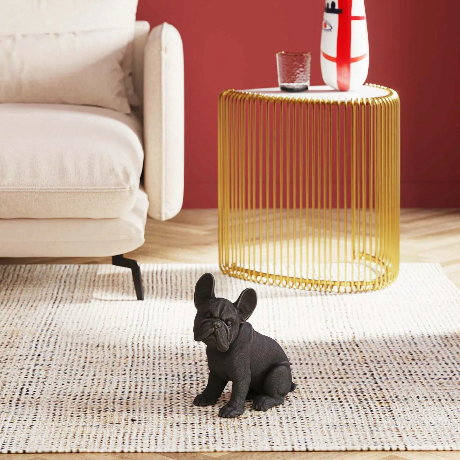 KARE Deko-Figur Waiting for Treats, Polyresin, schwarz günstig online kaufen