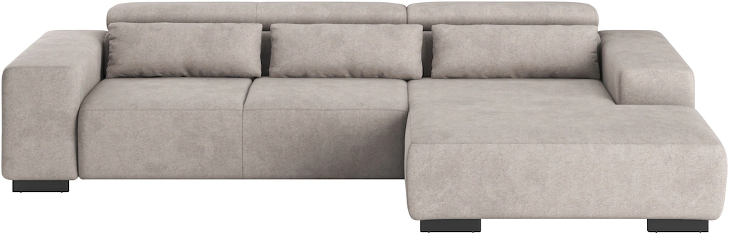 COTTA Ecksofa "Side L-Form, mit Kopfteilverstellung & 3 Nierenkissen", opti günstig online kaufen