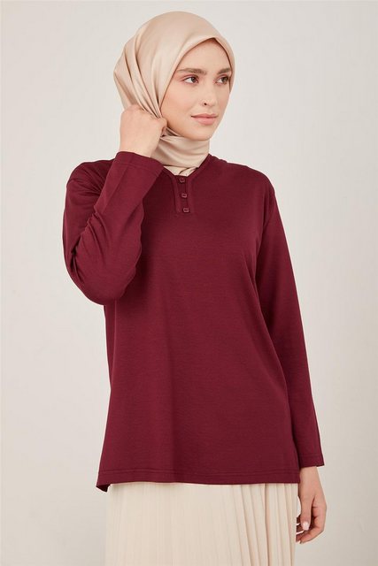 ARMİNE Longshirt Armine Top Damen, Premium Gekämmte Baumwolle, Schmucklos L günstig online kaufen