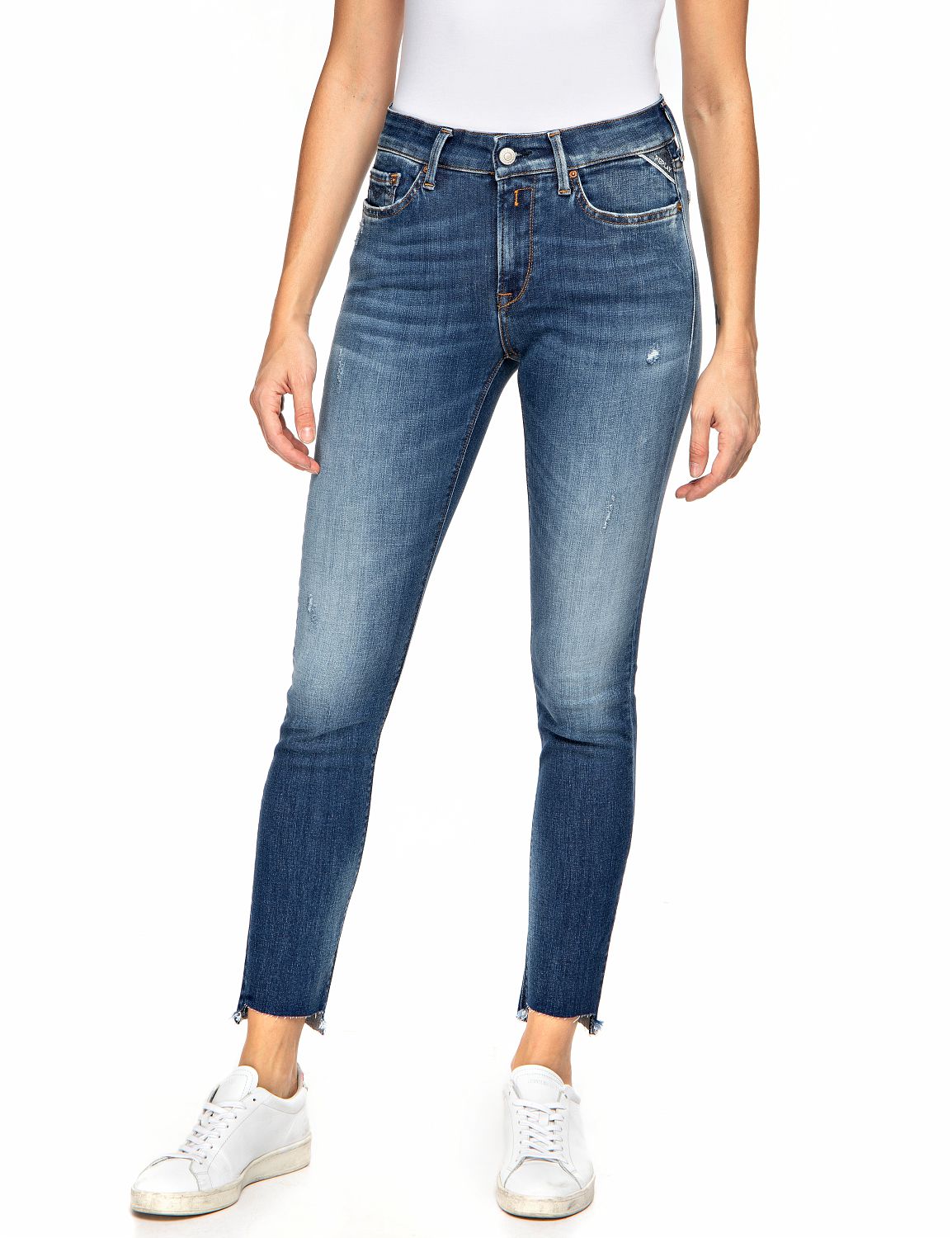 Replay Damen Jeans LUZIEN - Skinny Fit - Blau - Medium Blue günstig online kaufen