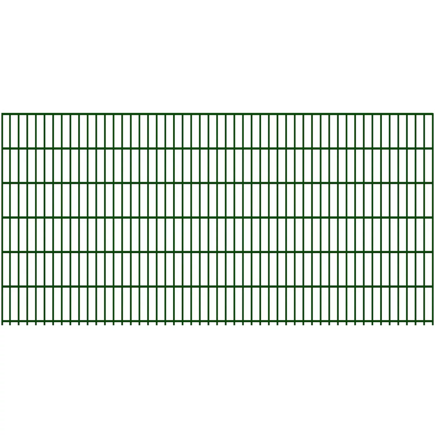 Doppelstabmatte 8/6/8 mm Moosgrün 250 cm x 123 cm günstig online kaufen