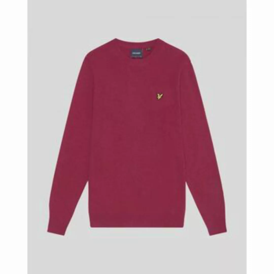 Lyle & Scott  Pullover KN2114V LAMBSWOOL BLEND CREW-X318 RICH BURGUNDY günstig online kaufen