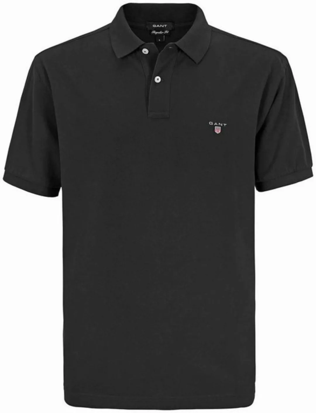 Gant Poloshirt GANT Polo-Shirt schwarz Original Rugger günstig online kaufen