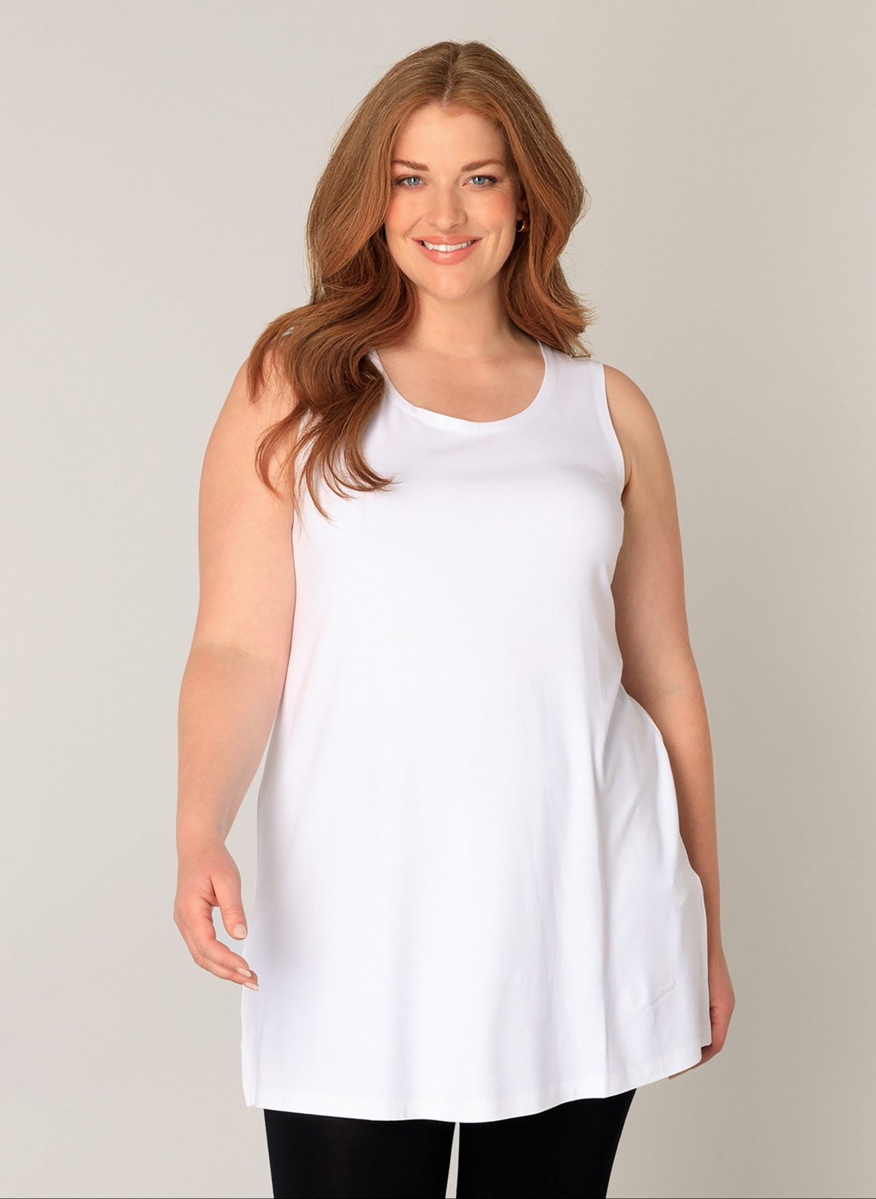 Base Level Curvy Longshirt ABBIGALE ärmellos, günstig online kaufen