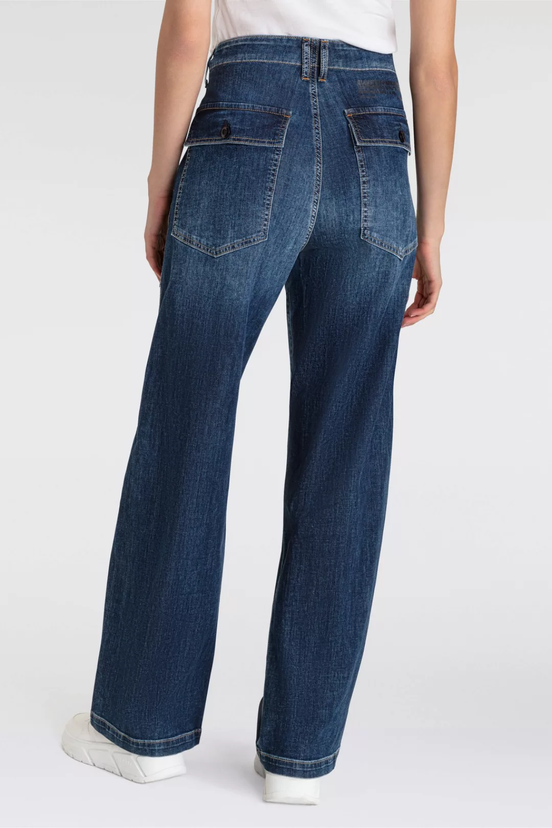 Herrlicher 5-Pocket-Jeans "Fatique Women Wide Recycled Light Denim", mit gr günstig online kaufen