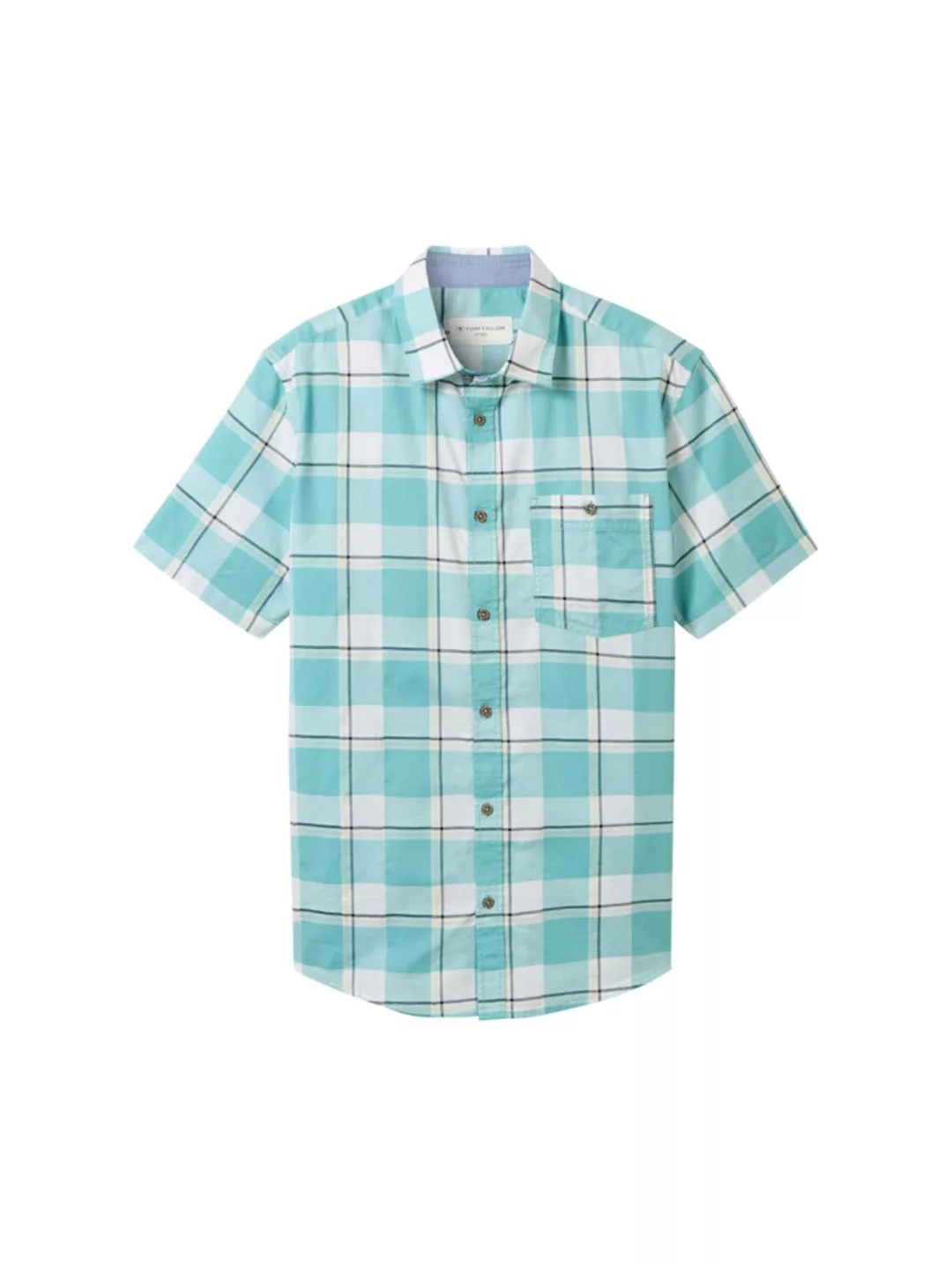 TOM TAILOR T-Shirt fitted checked slubyarn shirt günstig online kaufen