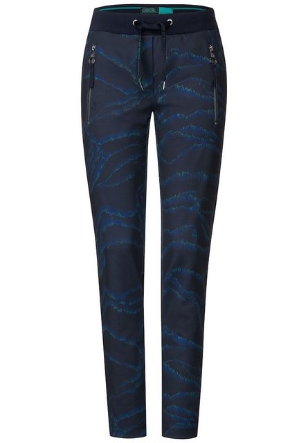 Cecil Stoffhose Cecil / Da.Casual-Hose / Style Tracey Zip AOP günstig online kaufen