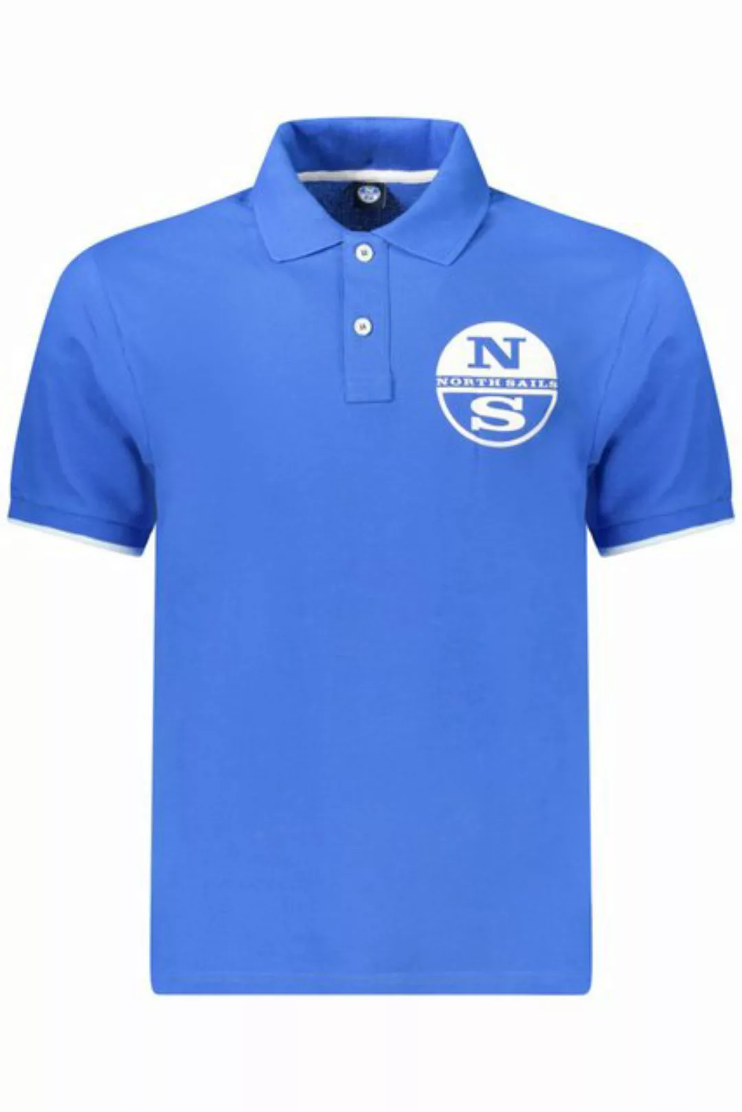 North Sails Poloshirt Herren Kurzarm-Polohemd in Blau mit Kontrastdetails günstig online kaufen