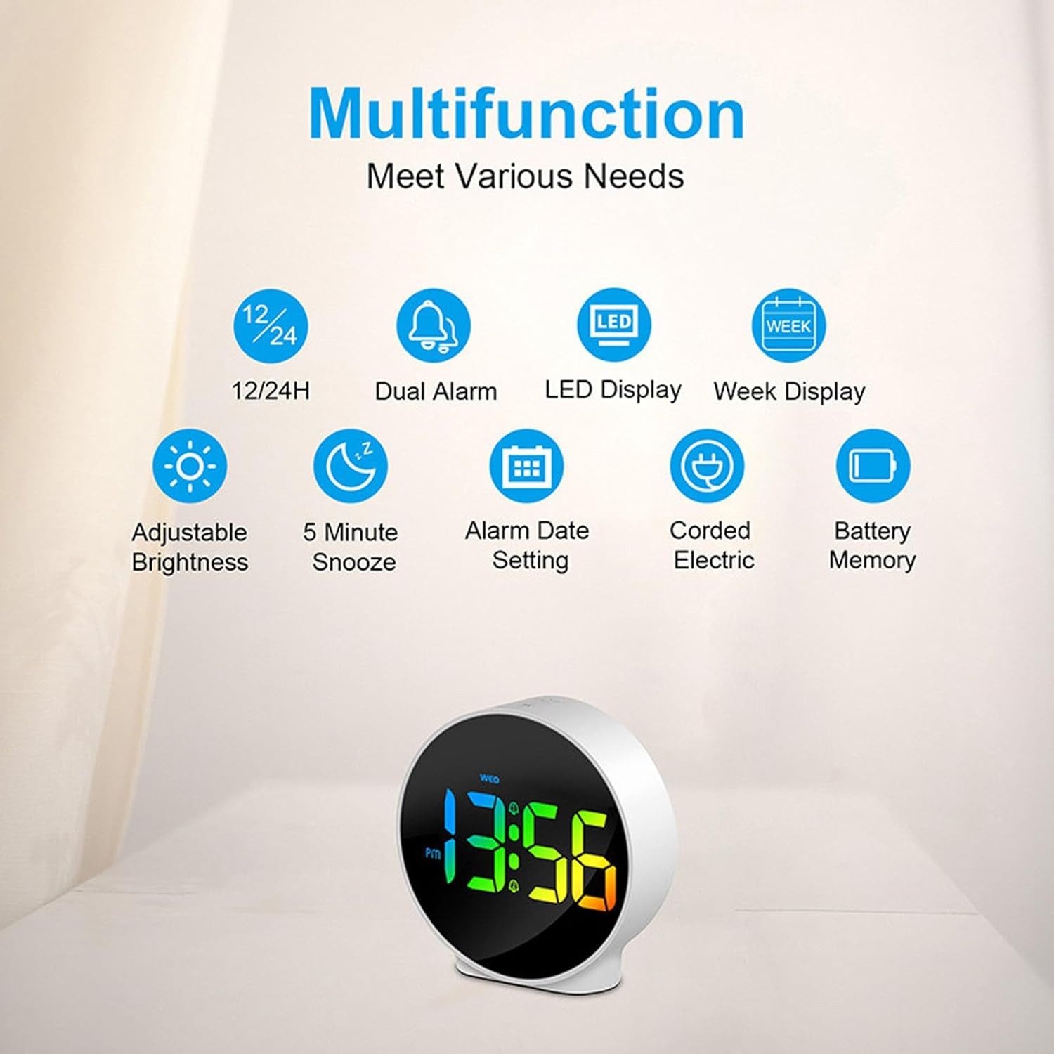 BlingBin Wecker 4 Zoll Kreativer LED-Wecker günstig online kaufen