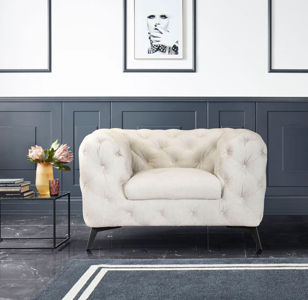 Leonique Chesterfield-Sessel »Glynis Sessel«, aufwändige Knopfheftung, mode günstig online kaufen