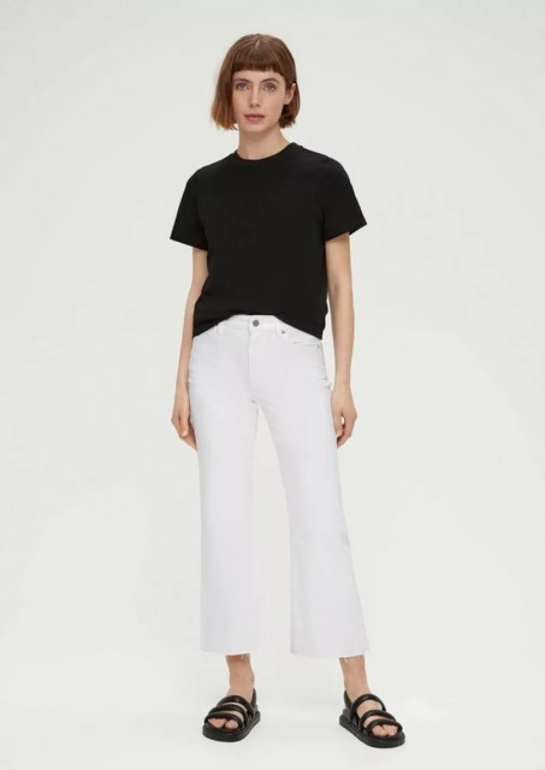 s.Oliver 7/8-Jeans Cropped-Jeans Beverly / Slim Fit / High Rise / Bootcut L günstig online kaufen