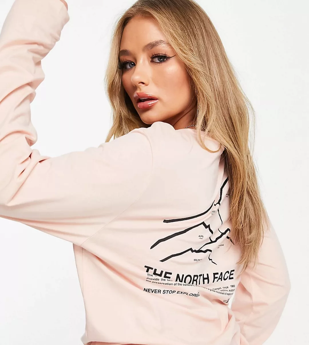 The North Face – Peaks – Langärmliges Shirt in Rosa – exklusiv bei ASOS günstig online kaufen