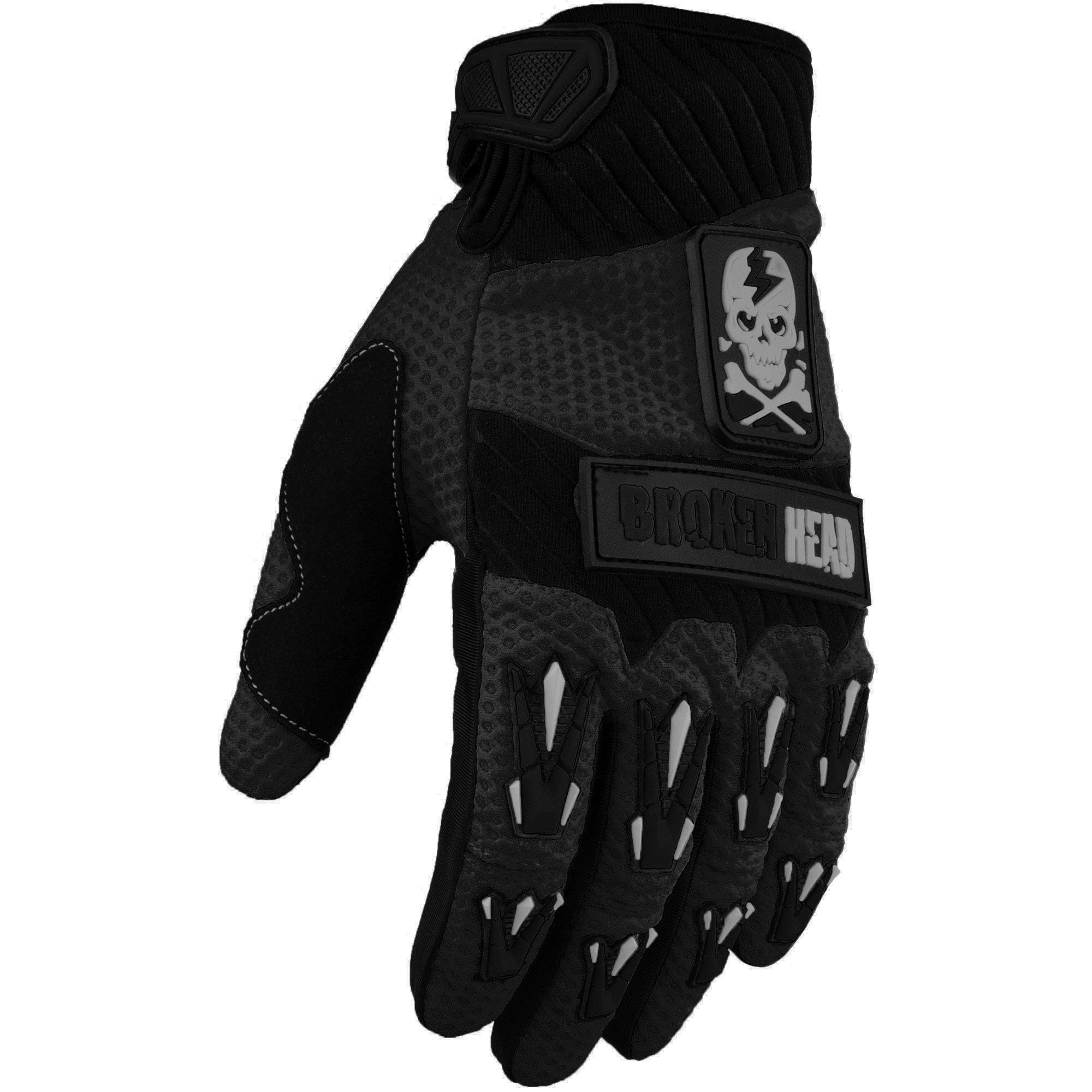 Motorradhandschuhe Faustschlag schwarz Weiteneinstellung günstig online kaufen