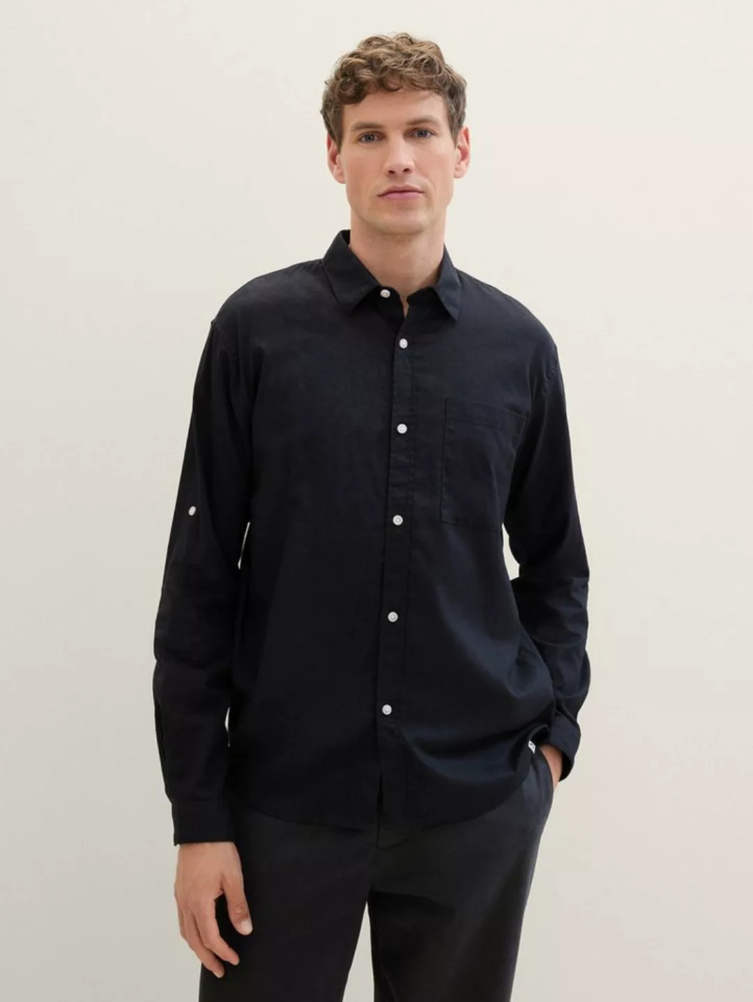 TOM TAILOR Denim Langarmhemd Relaxed Langarmshirt günstig online kaufen