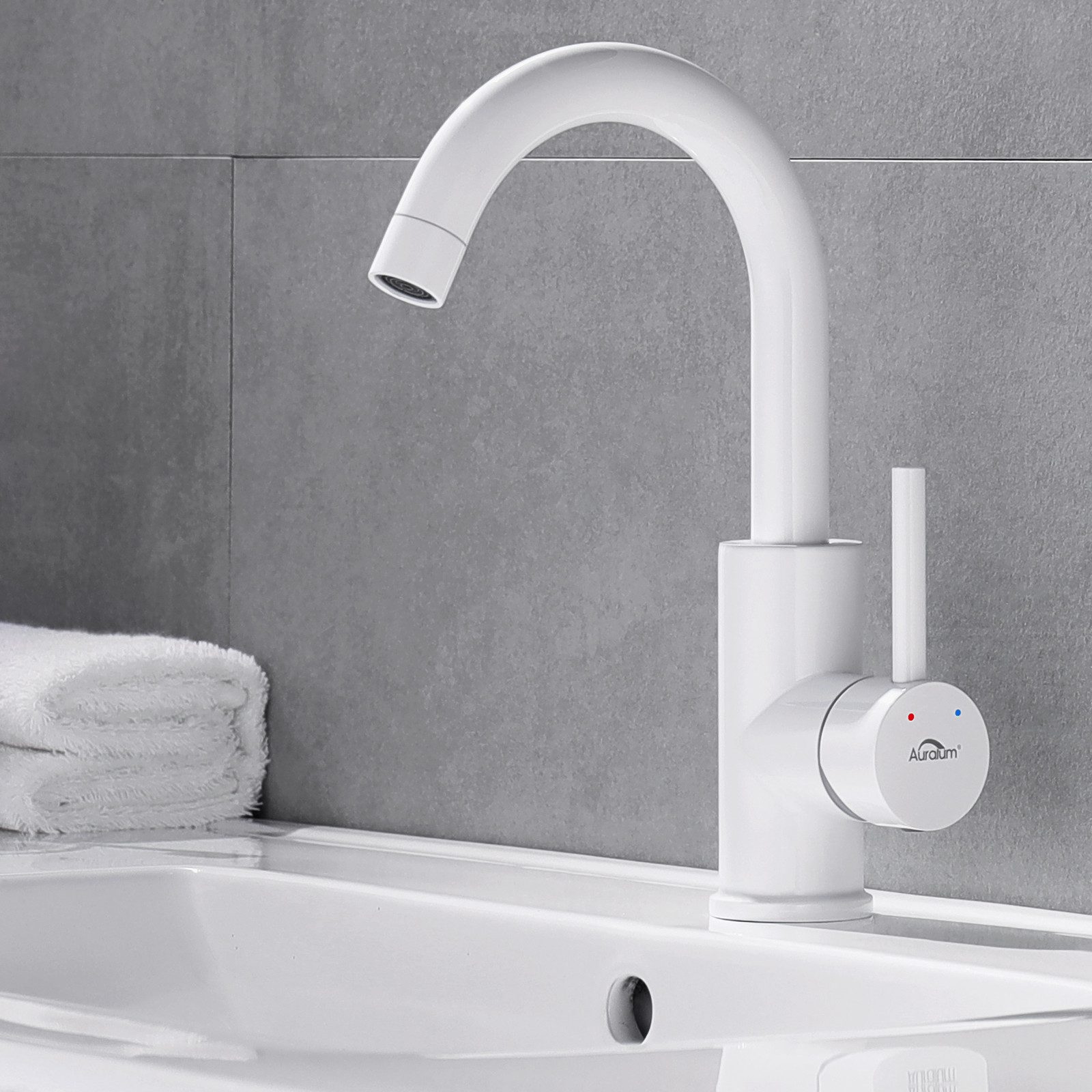 Auralum Max Waschtischarmatur Wasserhahn Waschtischarmatur, verchromtes günstig online kaufen