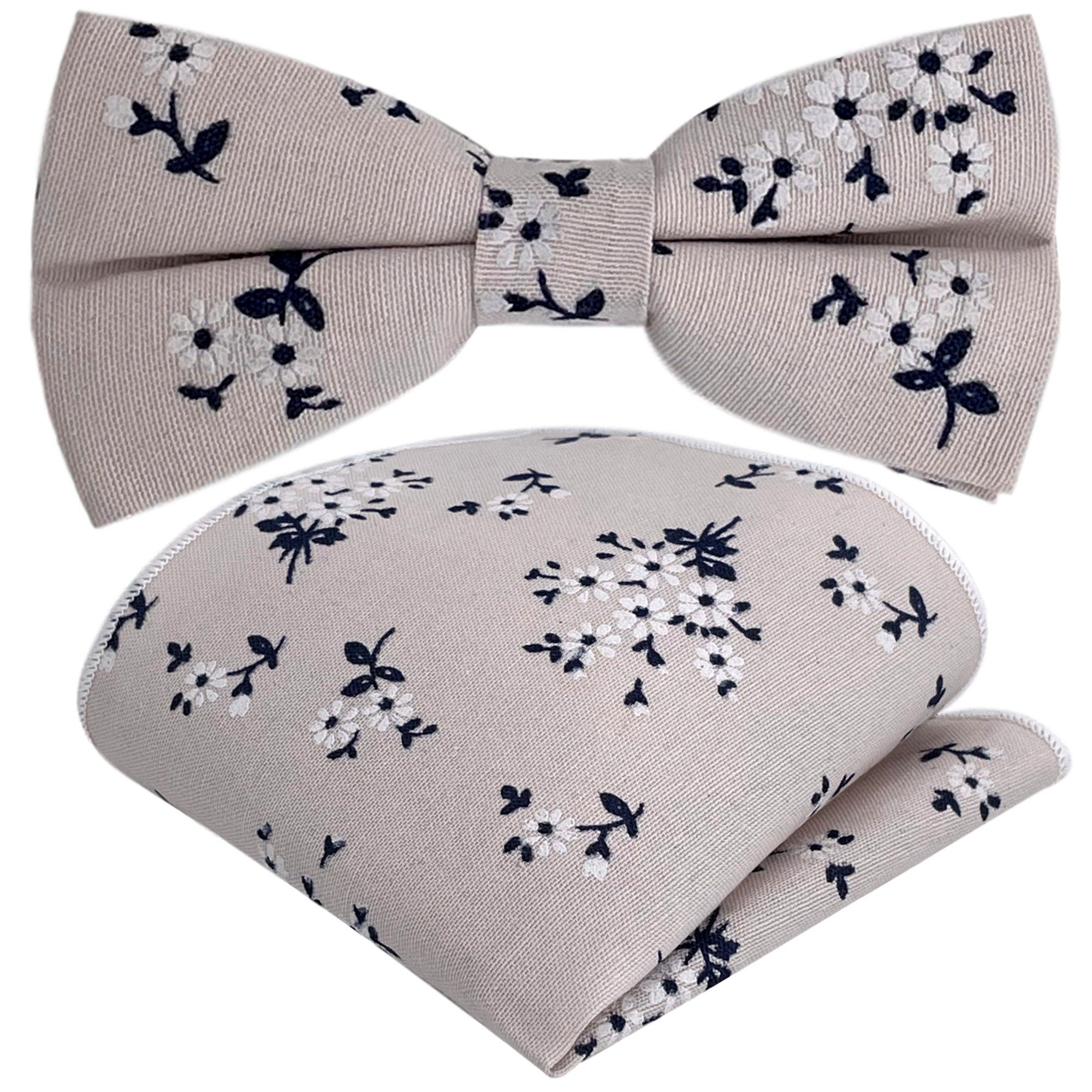 GASSANI Fliege Leinen-Fliege Herren-Schleife Retro Vintage günstig online kaufen