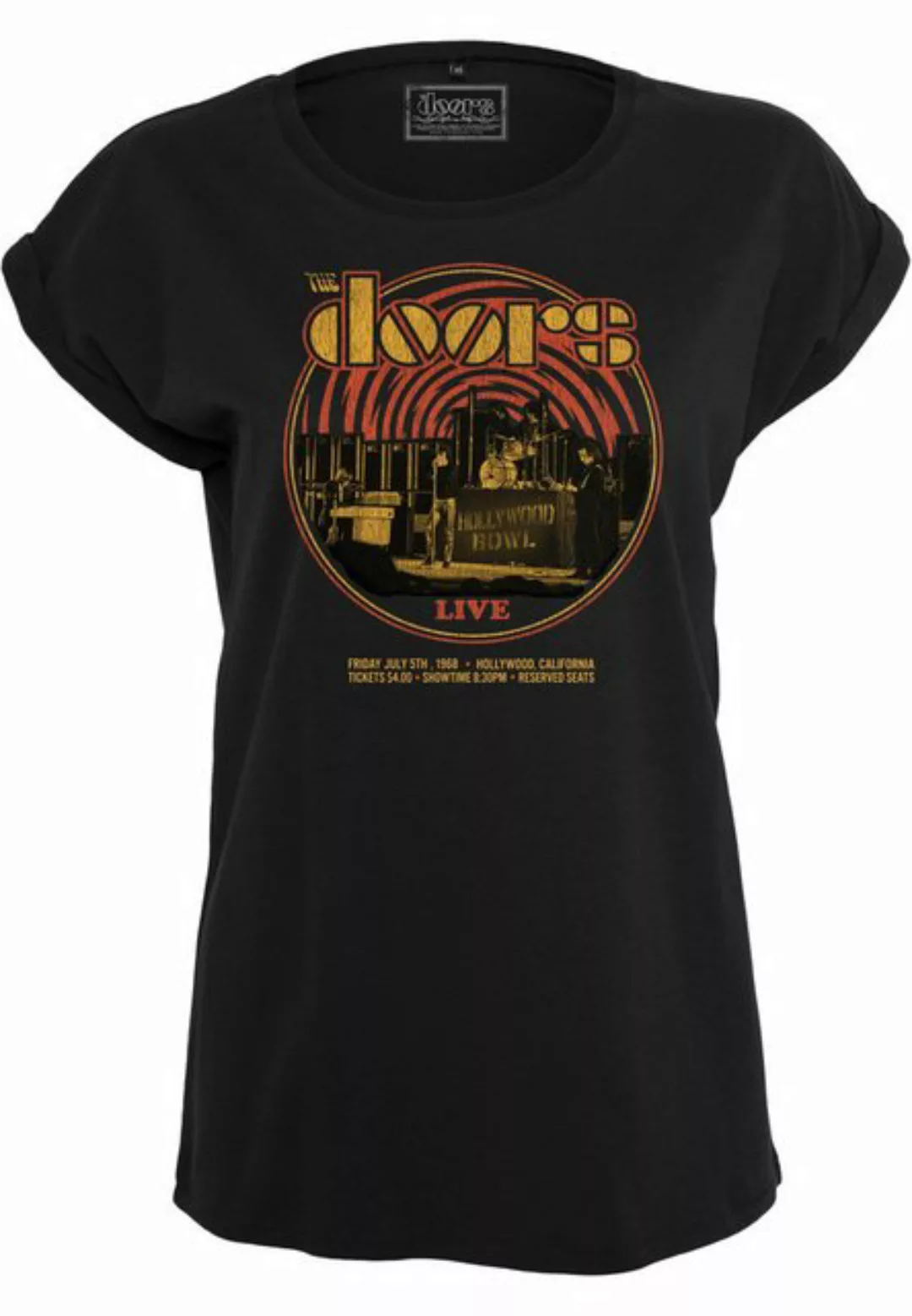 Merchcode Kurzarmshirt Merchcode Damen Ladies The Doors Warp Tee (1-tlg) günstig online kaufen