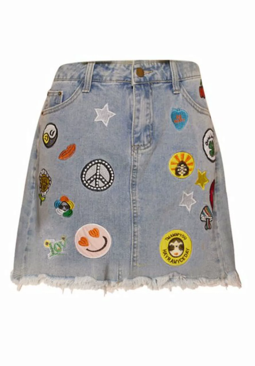 Tooche Minirock Jeans Set Jupe Zeitloses Design günstig online kaufen