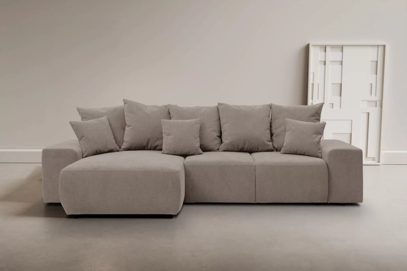 WERK2 Ecksofa "Riwa, modernes Sofa zum Kuscheln und Entspannen, Breite 300c günstig online kaufen