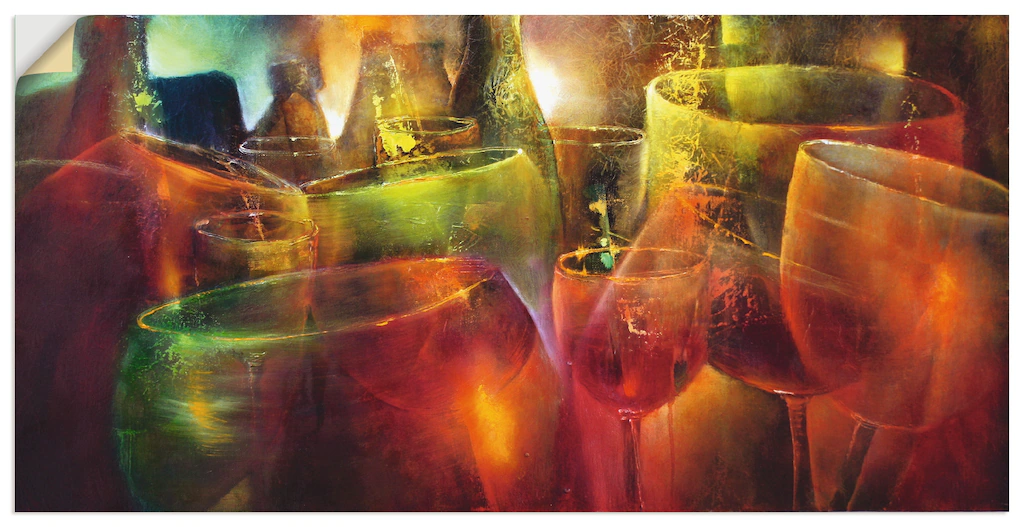 Artland Wandbild "Zu später Stunde", Getränke, (1 St.), als Leinwandbild, P günstig online kaufen