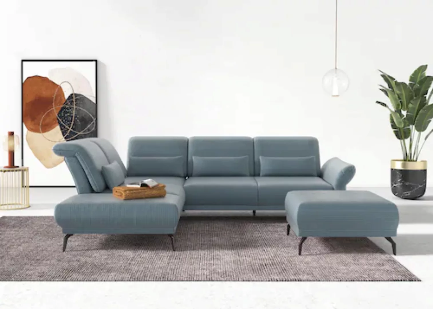 INOSIGN Ecksofa »Coco L-Form«, Sitztiefen-, Arm- und Kopfteilverstellung, C günstig online kaufen