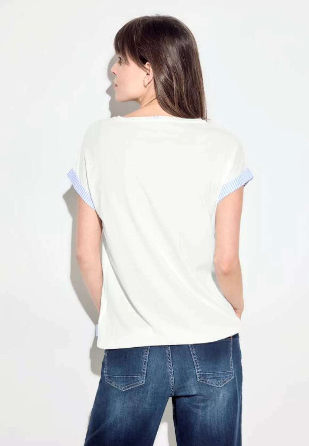 T-Shirt mit Streifendessin günstig online kaufen