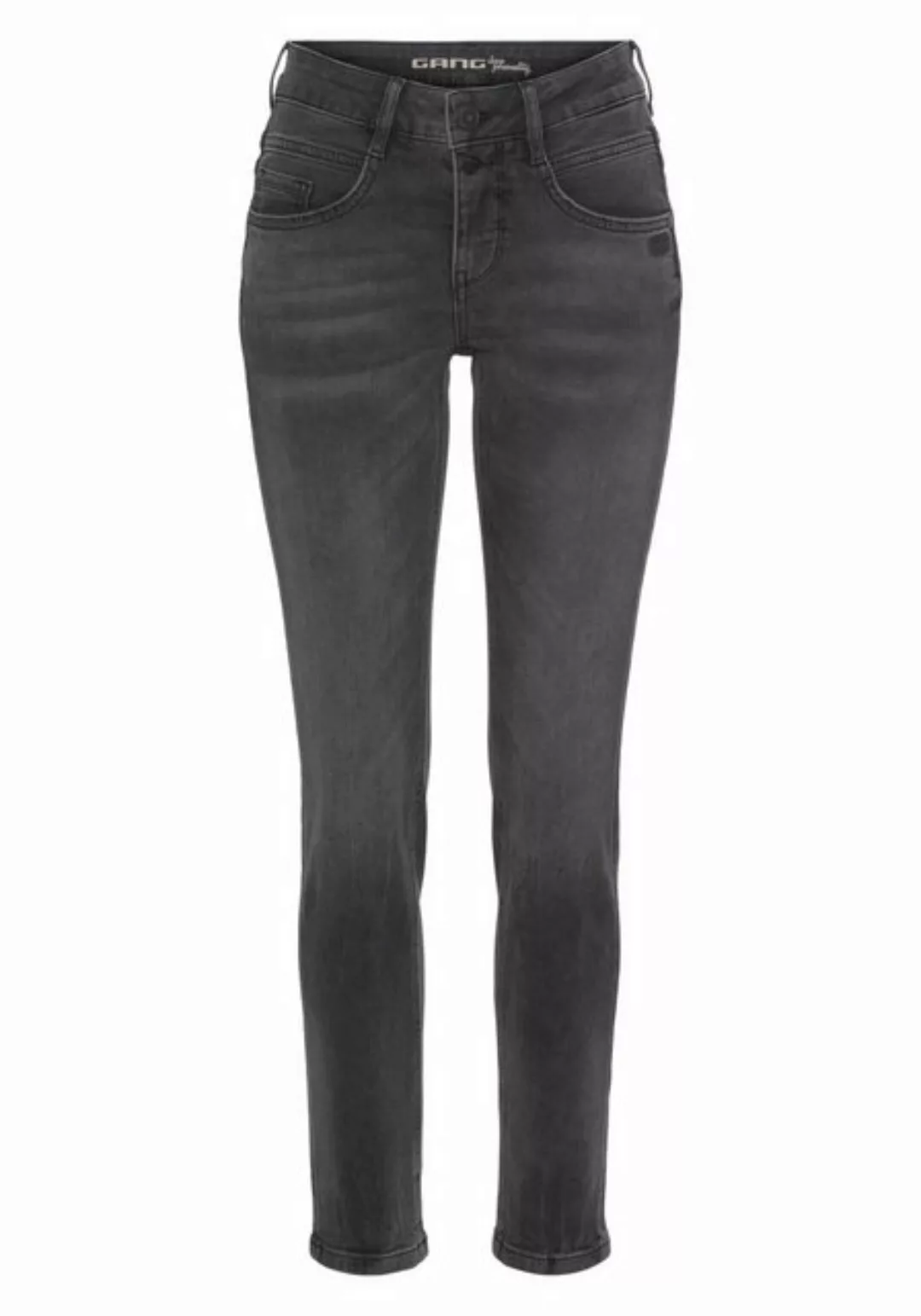 GANG Skinny-fit-Jeans 94MORA mit 3-Knopf-Verschluss und Passe vorne günstig online kaufen