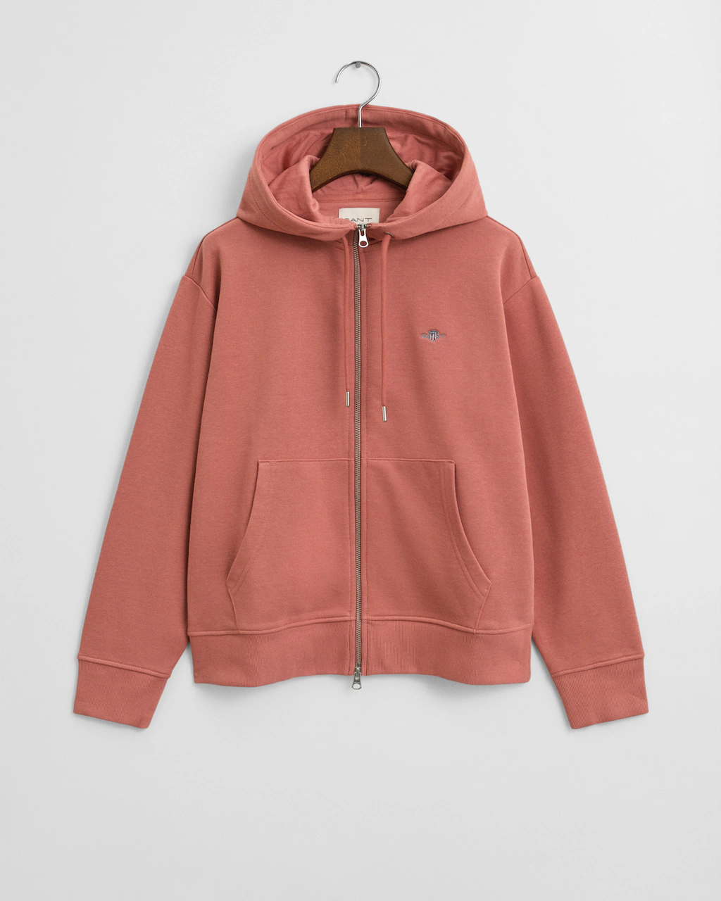 Gant Kapuzensweatjacke "SHIELD ZIP HOODIE", Grafische GANT-Stickerei auf de günstig online kaufen