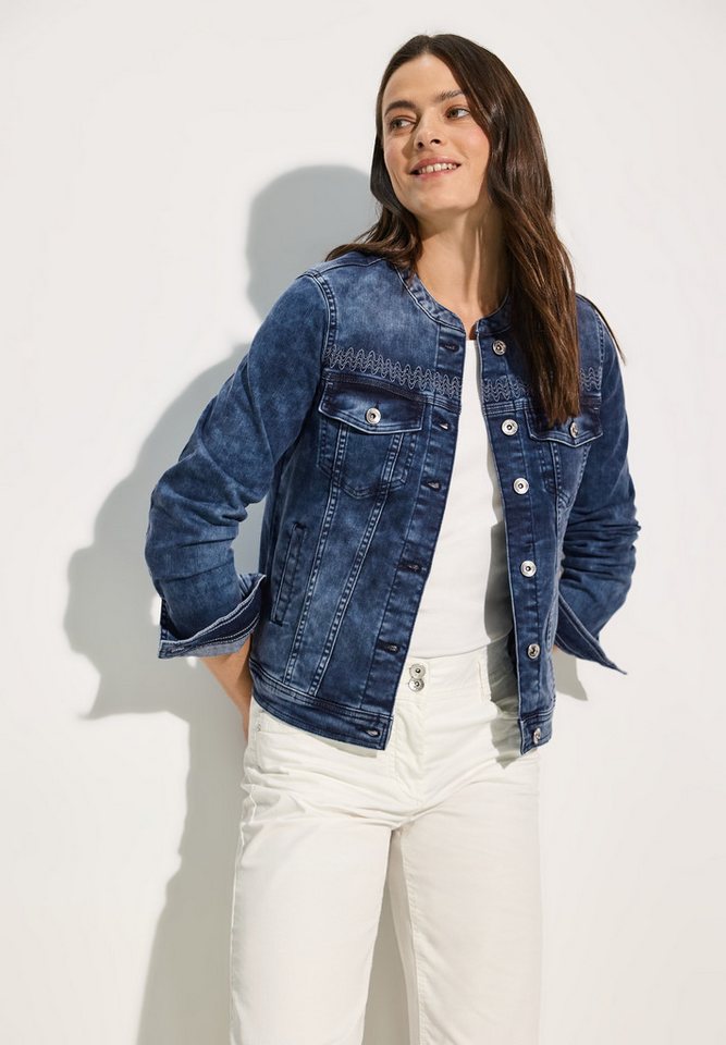 Cecil Jeansblazer mit feinen Stickereien günstig online kaufen