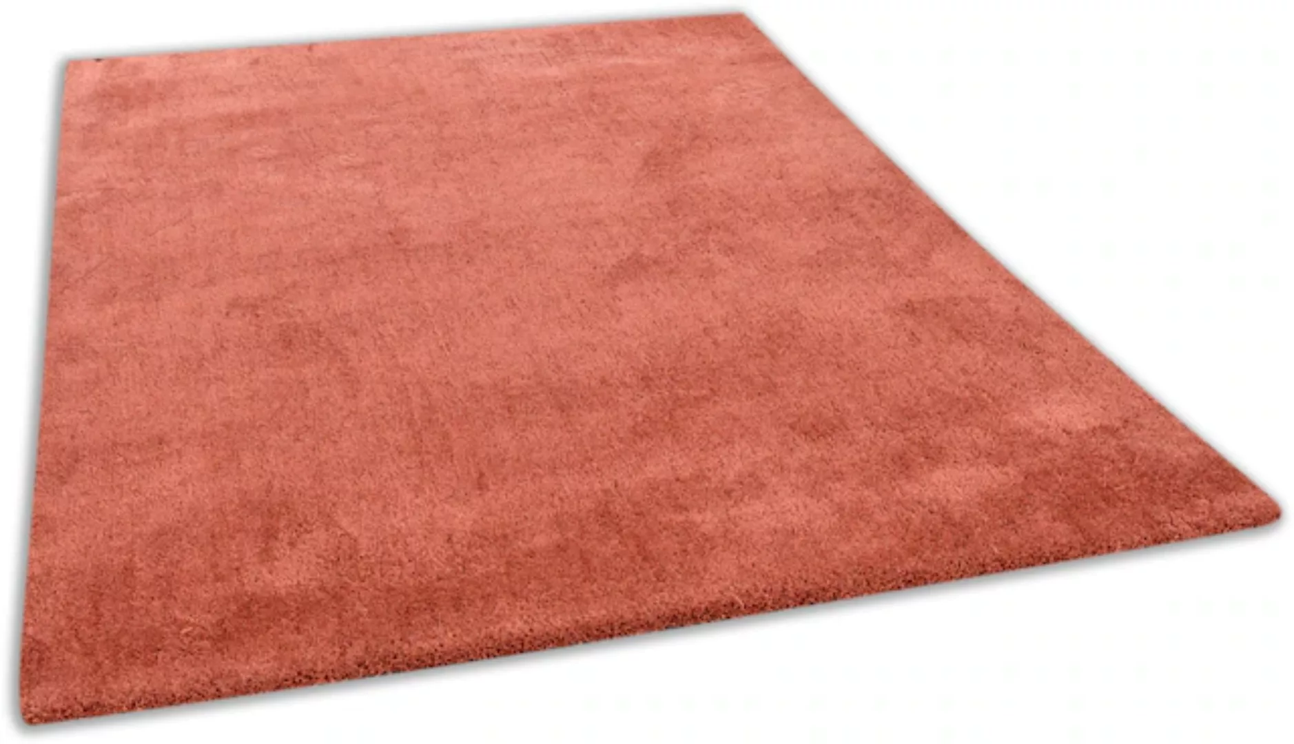 TOM TAILOR HOME Hochflor-Teppich »Shaggy Teppich Cozy«, rechteckig, Uni Far günstig online kaufen