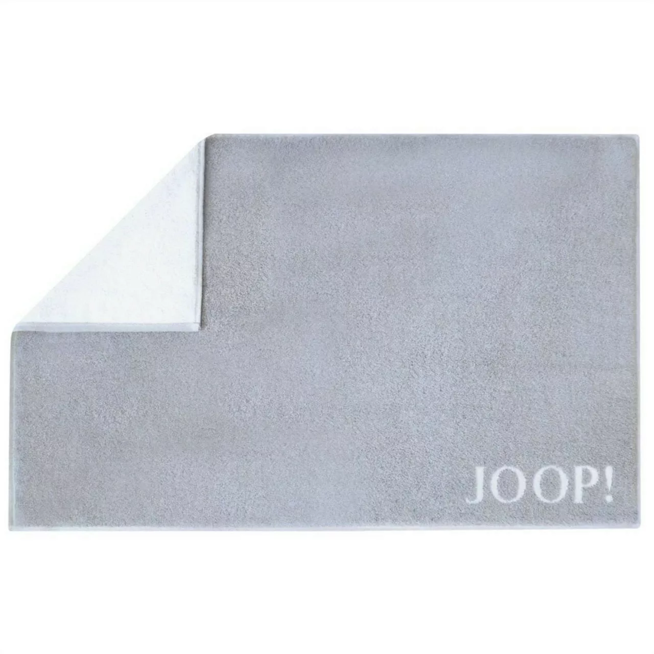 Joop! Badematte Duschvorleger Badvorleger 1600-076 Silber Weiß 50x80 günstig online kaufen